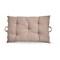 40"x26" Beige Cotton Yarn Dyed Stone Wash with Handles Accent Decorative Throw Pillow Poly Filled Insert Rectangle Machine Washable